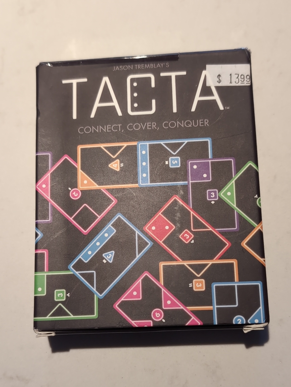 TACTA Strategy Tile Game - Black Box with Multicolor Tiles